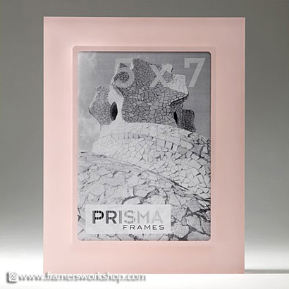 Perla Sanded Pink Prisma Photo Desk Frames