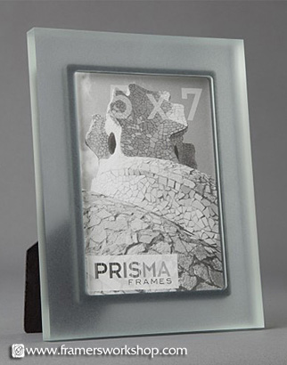 Prisma Photo Desk Frames: Perla Sea (Sanded-Transparent) Black Lip